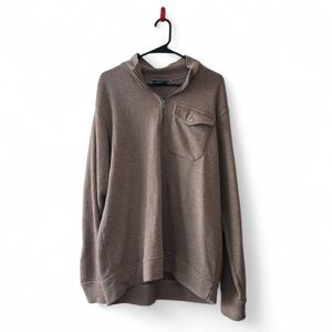 Stillwater Supply Co. Brown Quarter Zip